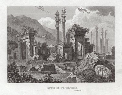 Ruiny Persepolis autorstwa English School