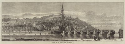 Ruiny Św. Chmury, od strony rzeki (rycina) autorstwa English School