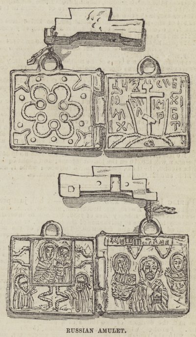 Rosyjski Amulet (grawerunek) autorstwa English School