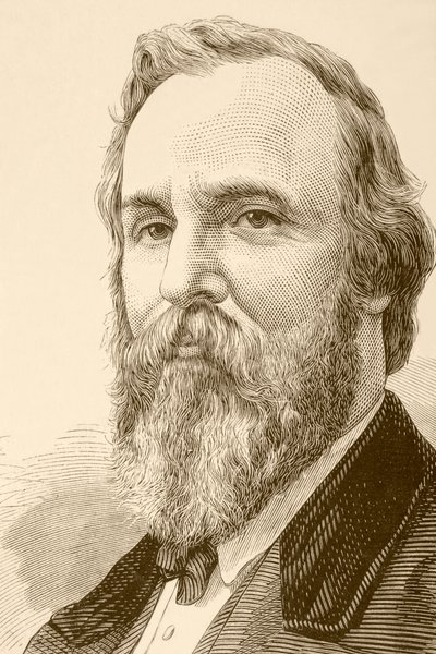 Rutherford Birchard Hayes (litho) autorstwa English School