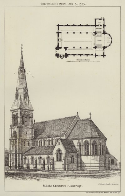 S Luke Chesterton, Cambridge (grawerowanie) autorstwa English School