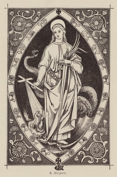 S Margaret (grawerunek) autorstwa English School