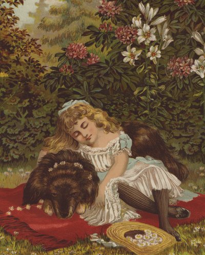Safe Repose (chromolitho) autorstwa English School
