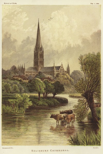 Katedra w Salisbury w Salisbury autorstwa English School
