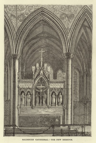 Katedra w Salisbury, nowa reredos autorstwa English School