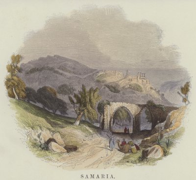 Samaria (kolorowy grawer) autorstwa English School