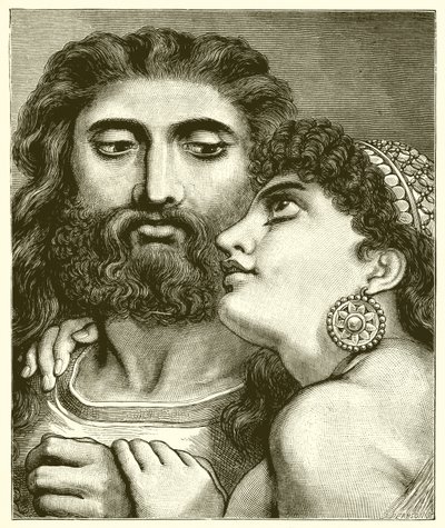 Samson i Dalila autorstwa English School