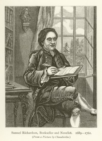 Samuel Richardson, księgarz i powieściopisarz autorstwa English School