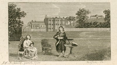 Samuel Richardson i panna Highmore autorstwa English School