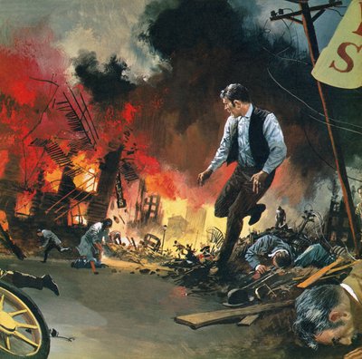 Trzęsienie ziemi w San Francisco z 18 kwietnia 1906 r autorstwa English School