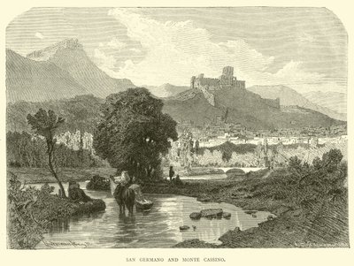 San Germano i Monte Cassino autorstwa English School