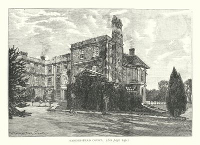 Sanderstead Court (grawerunek) autorstwa English School