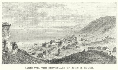 Sandgate, miejsce narodzin Johna B. Gougha (rycina) autorstwa English School
