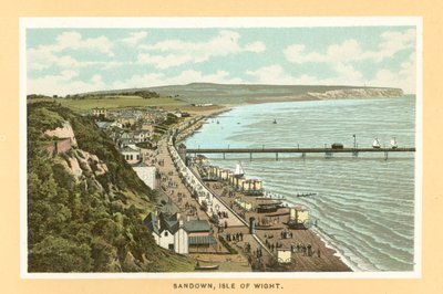 Sandown, Isle of Wight (druk kolorowy) autorstwa English School