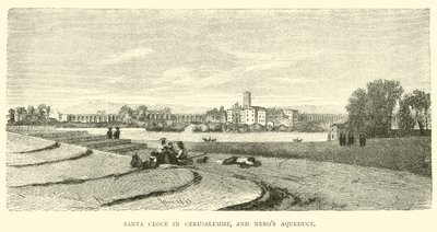 Santa Croce w Gerusalemme i akwedukt Nerona autorstwa English School