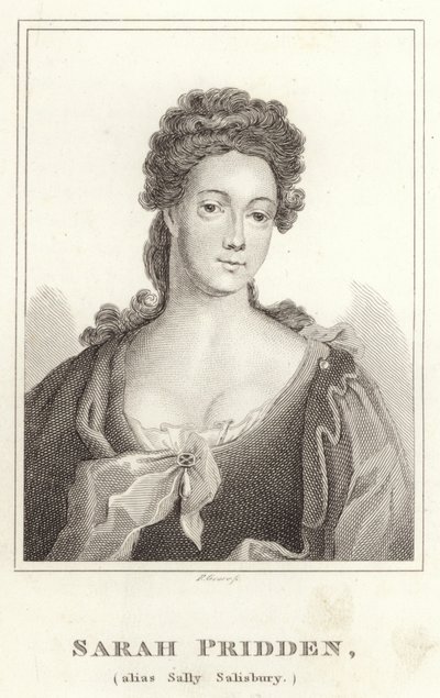 Sarah Pridden, alias Sally Salisbury autorstwa English School