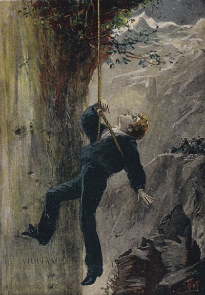 Zapisane. Ilustracja z filmu The Natural Bridge, czyli jedna nisza najwyższa, Elihu Burritt (kolor lito) autorstwa English School