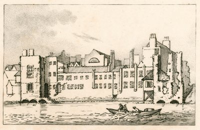 Savoy, Londyn, jak jest obecnie, 1792 autorstwa English School