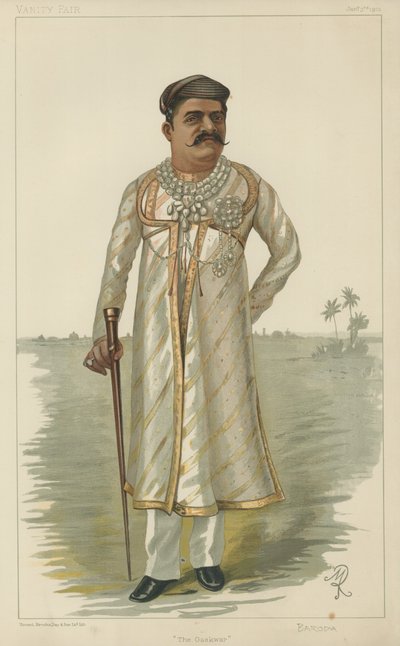 Sayajirao Gaekwad III, Gaekwar z Baroda autorstwa English School
