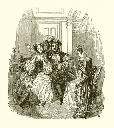 Scena z cennych szyderstw autorstwa English School