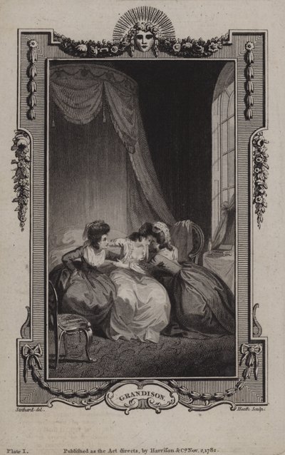 Scena z Historii Sir Charlesa Grandisona autorstwa Samuela Richardsona autorstwa English School