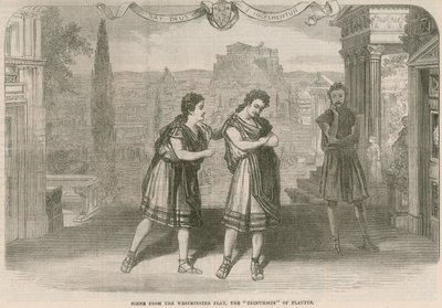 Scena z Westminster Play autorstwa English School