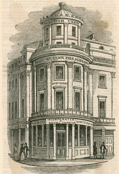 Scottish Union Insurance Company, The Strand, Londyn autorstwa English School