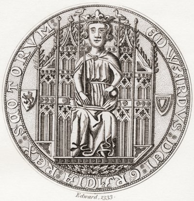Pieczęć Edwarda Balliola, ok. 1283-1367. autorstwa English School
