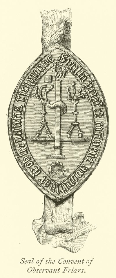 Pieczęć Klasztoru Braci Ścisłych autorstwa English School