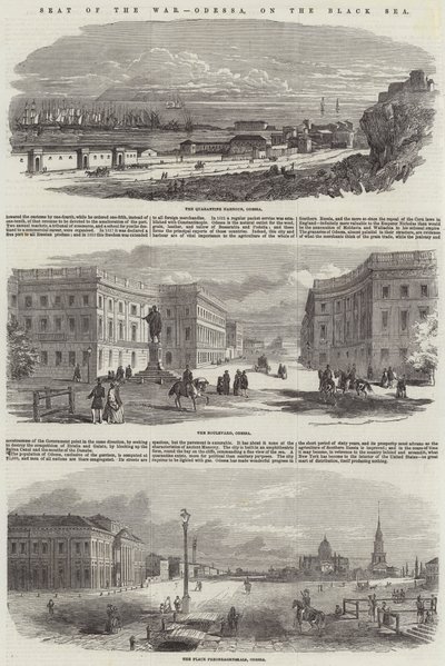 Siedziba wojny, Odessa, nad Morzem Czarnym (rycina) autorstwa English School