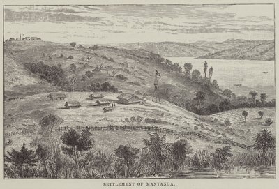 Osada Manyanga (rycina) autorstwa English School
