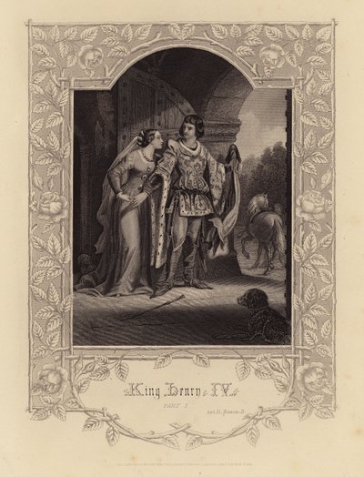 Szekspir: Król Henryk IV, część 1, akt II, scena 3 (rycina) autorstwa English School