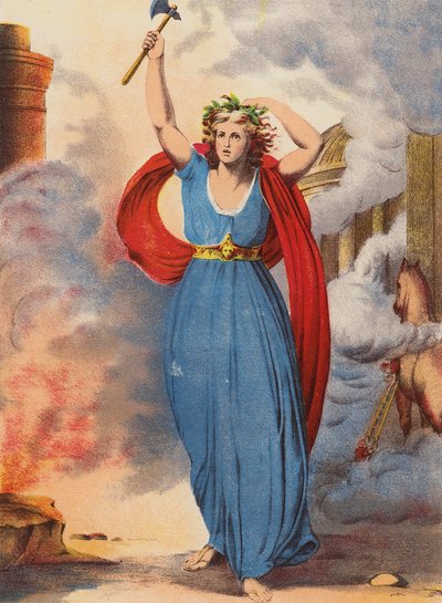 Szekspir: Troilus i Cressida (chromolitho) autorstwa English School