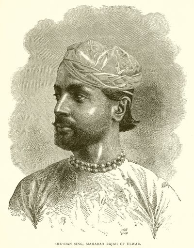 Sheodan Singh, Maharao Radża z Ulwar autorstwa English School