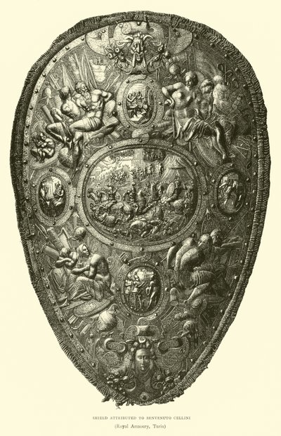 Tarcza przypisywana Benvenuto Cellini autorstwa English School