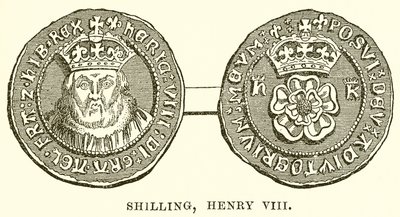 Szyling, Henryk VIII autorstwa English School