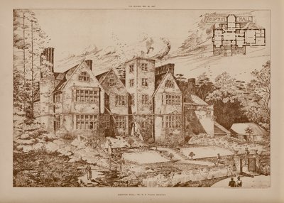 Shipton Hall (grawerunek) autorstwa English School
