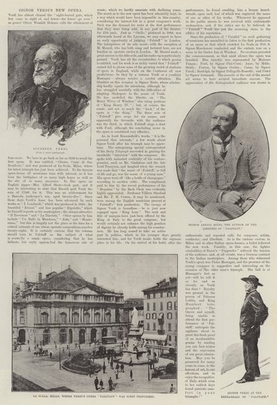 Nowa Opera Signora Verdiego (rycina) autorstwa English School