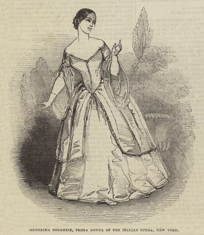 Signorina Borghese, Prima Donna Opery Włoskiej, Nowy Jork autorstwa English School