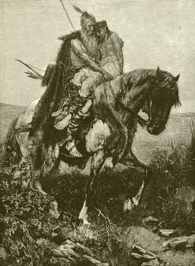 Sigurd z ciałem króla Harolda autorstwa English School
