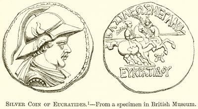 Srebrna Moneta Eukratydy autorstwa English School