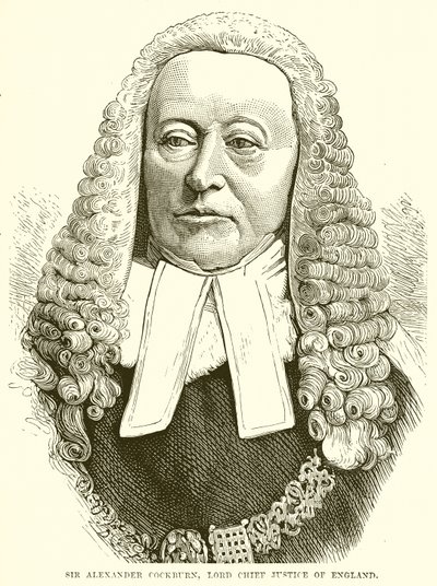 Sir Alexander Cockburn, Lord Naczelny Sędzia Anglii autorstwa English School