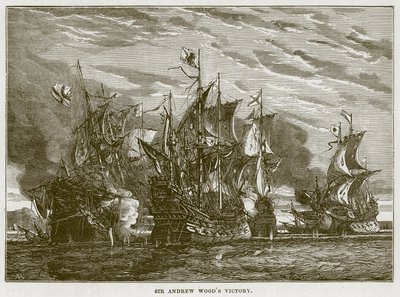 Sir Andrew Woods Victory, ilustracja z filmu The Sea autorstwa F. Whympera autorstwa English School