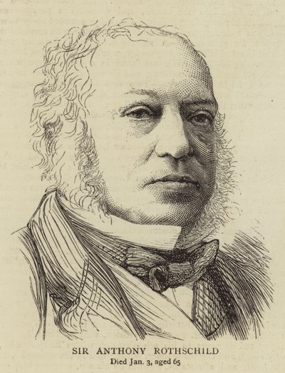 Sir Anthony Rothschild (Grawerowanie) autorstwa English School