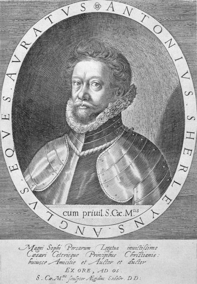 Sir Anthony Sherley (Grawerowanie) autorstwa English School