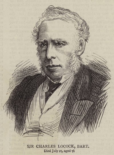 Sir Charles Locock, Baronet (Grawerowanie) autorstwa English School