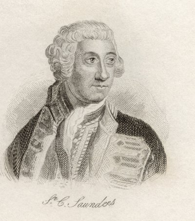 Sir Charles Saunders, z „Słownika historycznego Krabba”, opublikowanego w 1825 r. autorstwa English School