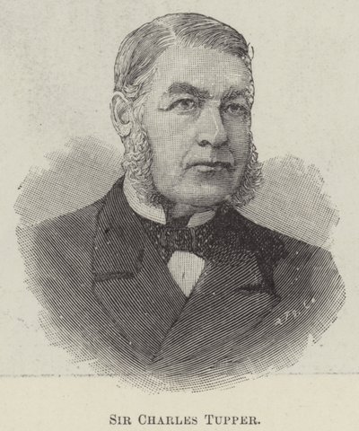 Sir Charles Tupper (Grawerowanie) autorstwa English School