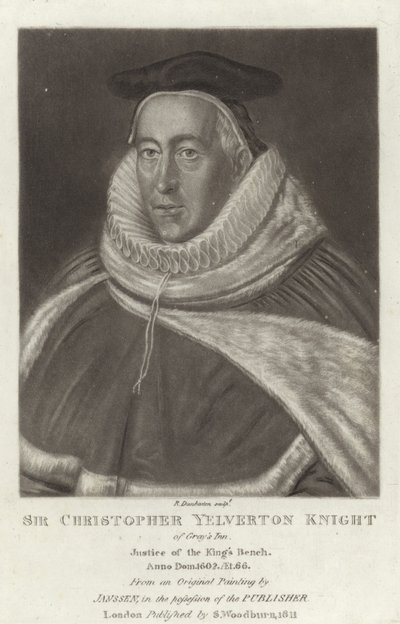 Sir Christopher Yelverton Rycerz autorstwa English School