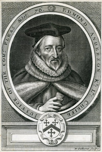 Sir Edmunda Andersona (1530-1605) autorstwa English School
